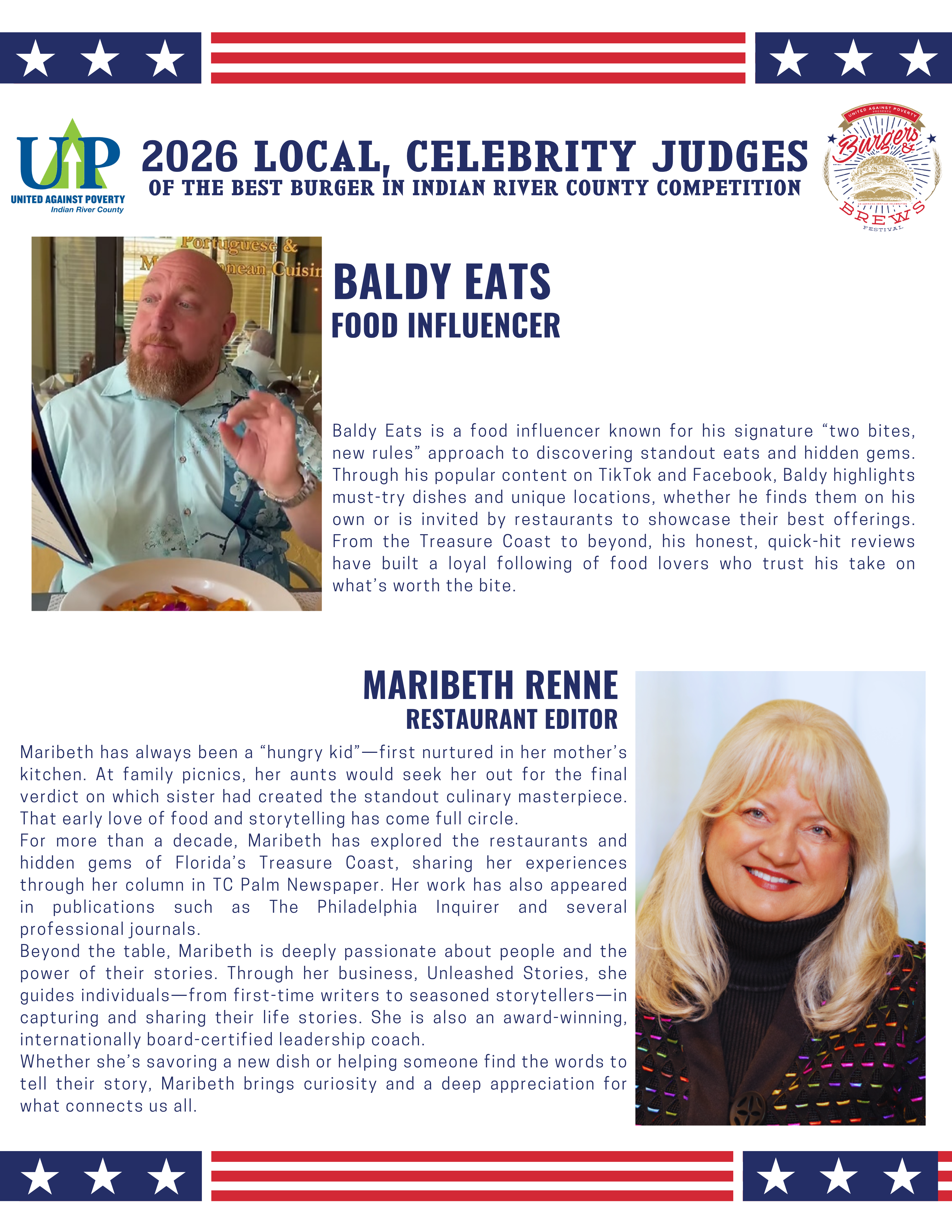 2026 Burgers & Brews Judges